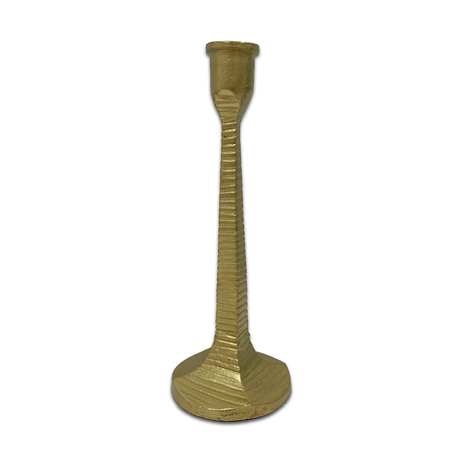 Taper Gold 11in Candle Stick