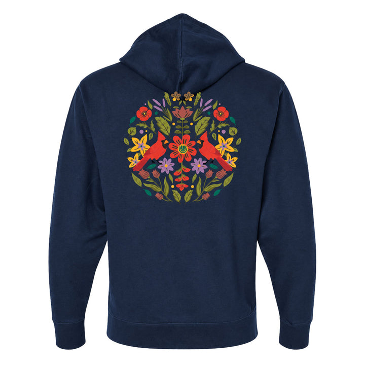 Missouri Botanical Garden Cardinal Hooded Zip Sweatshirt