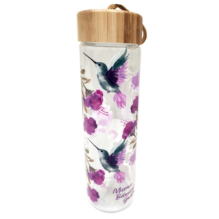 Glass Hummingbird Waterbottle