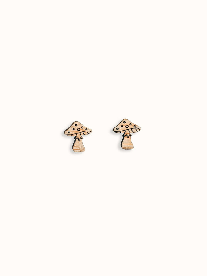 Mushroom Stud Earrings