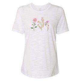 Women's Simple Floral T-Shirt