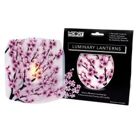 Cherry Blossom Expandable Luminaries, Set of 4