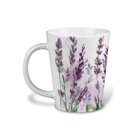 Lavender Watercolor 12oz Latte Mug